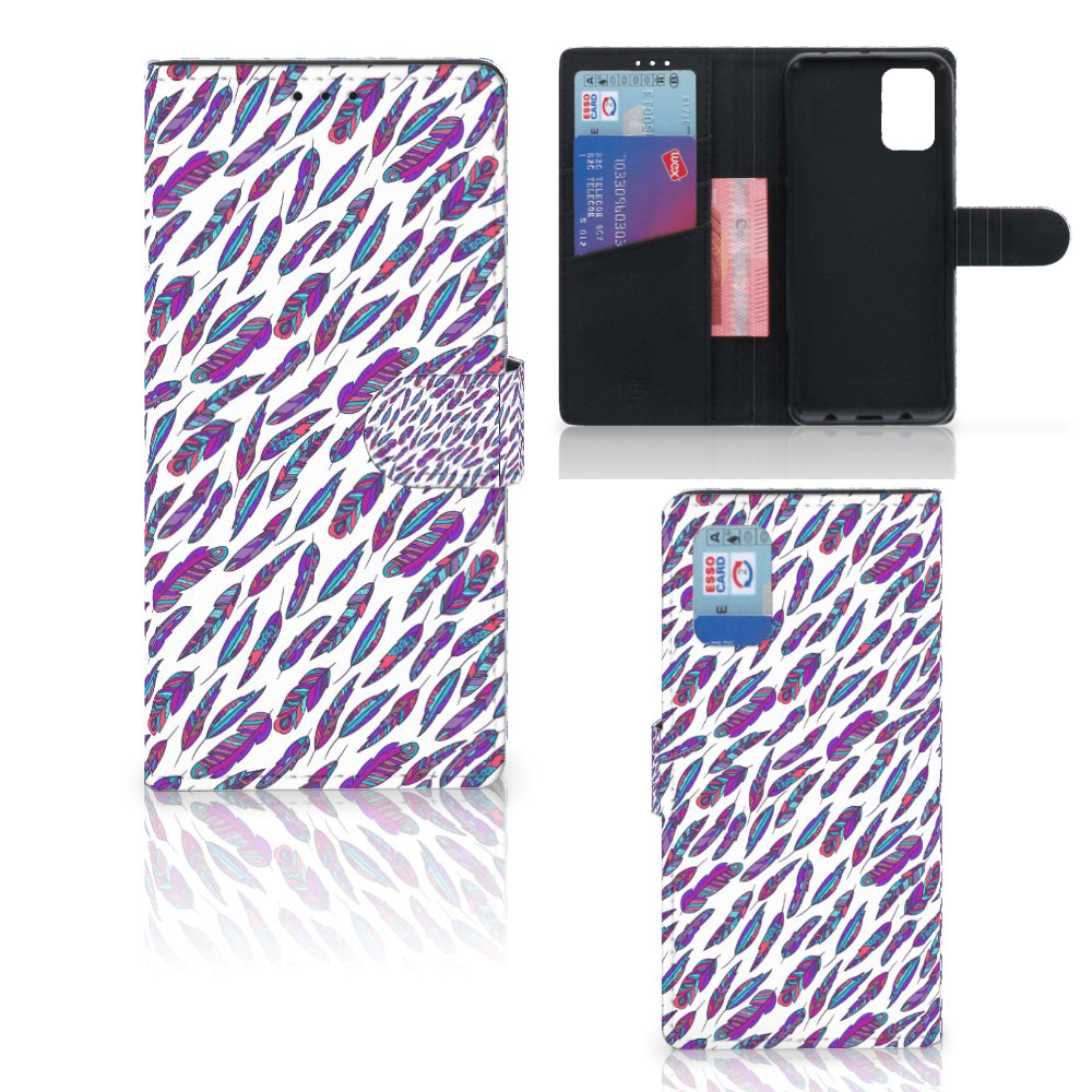 Samsung Galaxy A02s | M02s Telefoon Hoesje Feathers Color