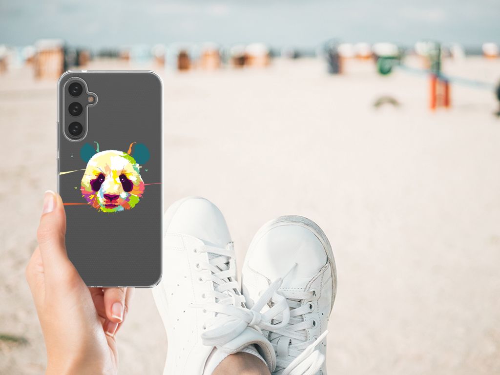 Samsung Galaxy A34 Telefoonhoesje met Naam Panda Color B2C Telecom
