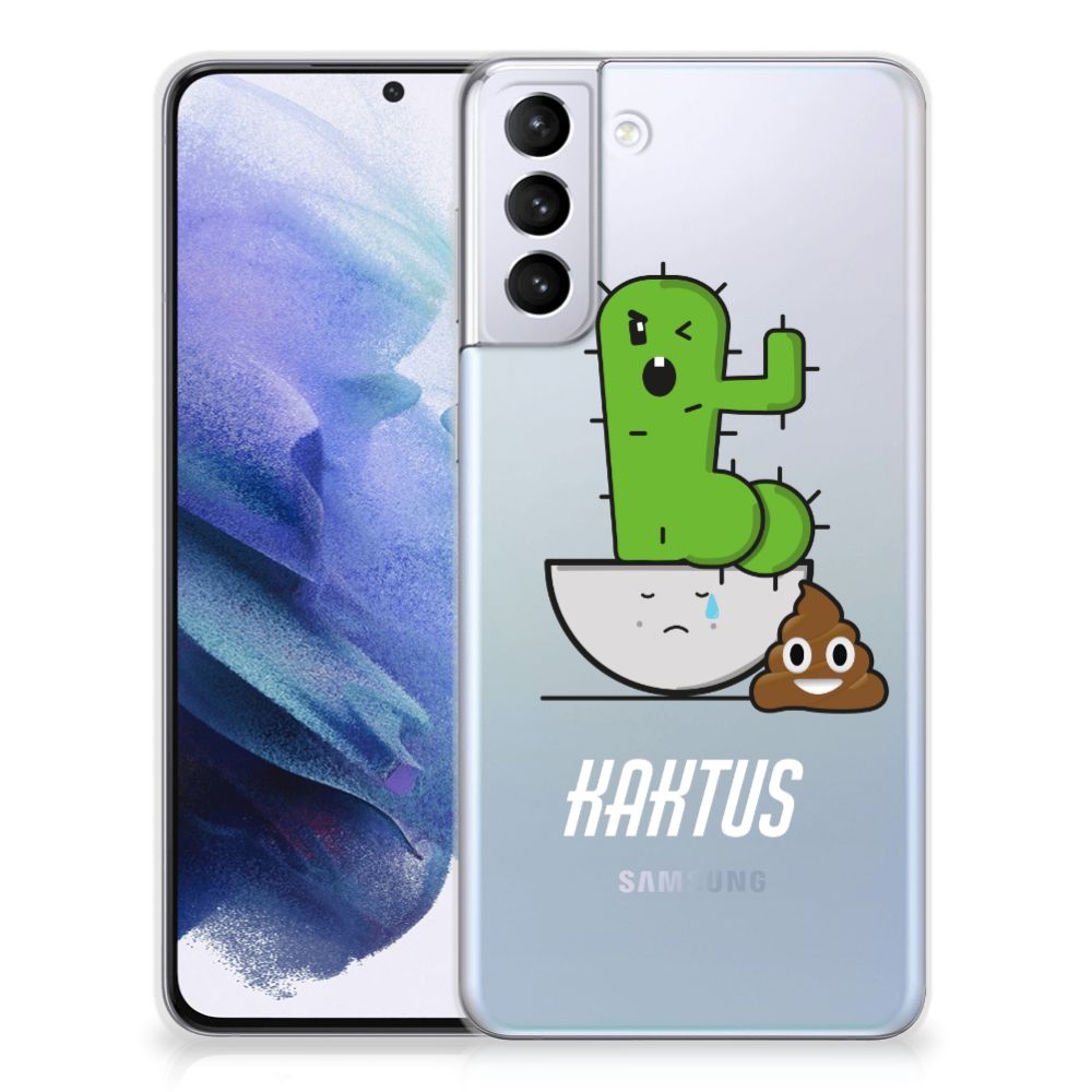 Samsung Galaxy S21 Plus Telefoonhoesje met Naam Cactus Poo B2C Telecom