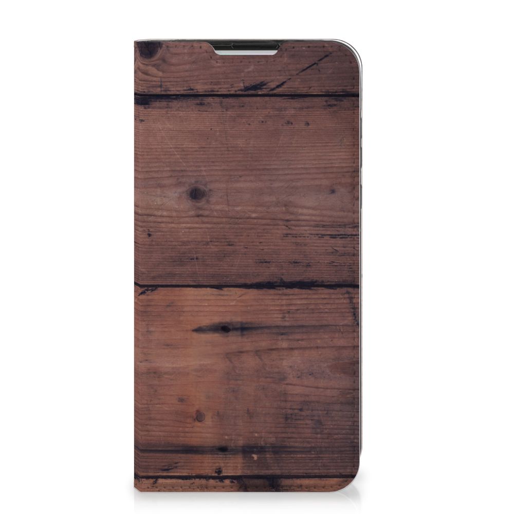 Motorola Moto G8 Power Book Wallet Case Old Wood - B2C Telecom