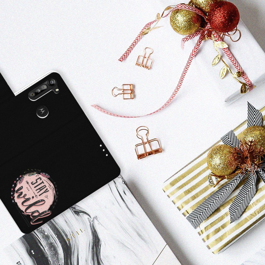 Motorola G8 Power Leuk Hoesje Boho Stay Wild