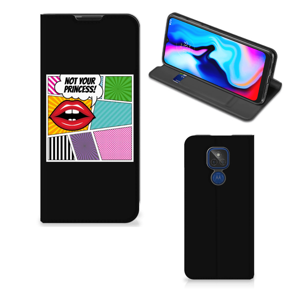 Motorola Moto G9 Play Hippe Standcase Popart Princess - B2C Telecom