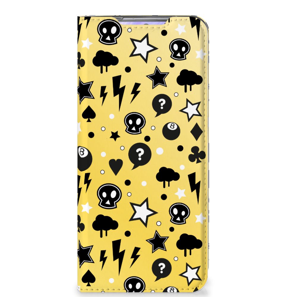 Mobiel BookCase Samsung Galaxy S20 Punk Geel - B2C Telecom