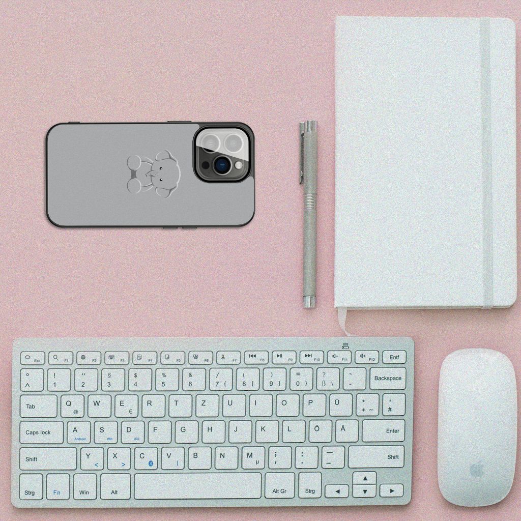 iPhone 13 Pro Hoesje Grijs Baby Olifant B2C Telecom