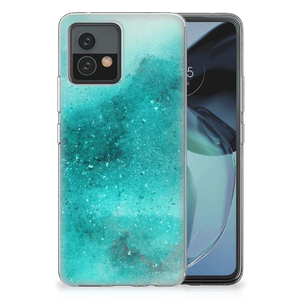 Hoesje maken Motorola Moto G72 Painting Blue B2C Telecom