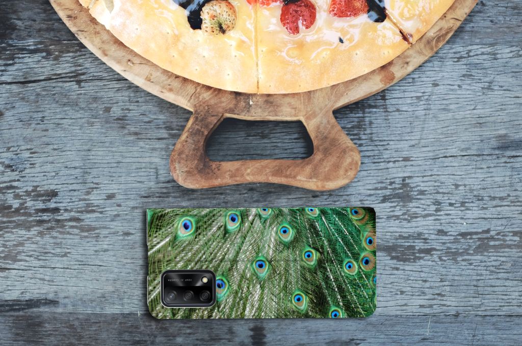 OPPO A74 4G Hoesje maken Pauw - B2C Telecom