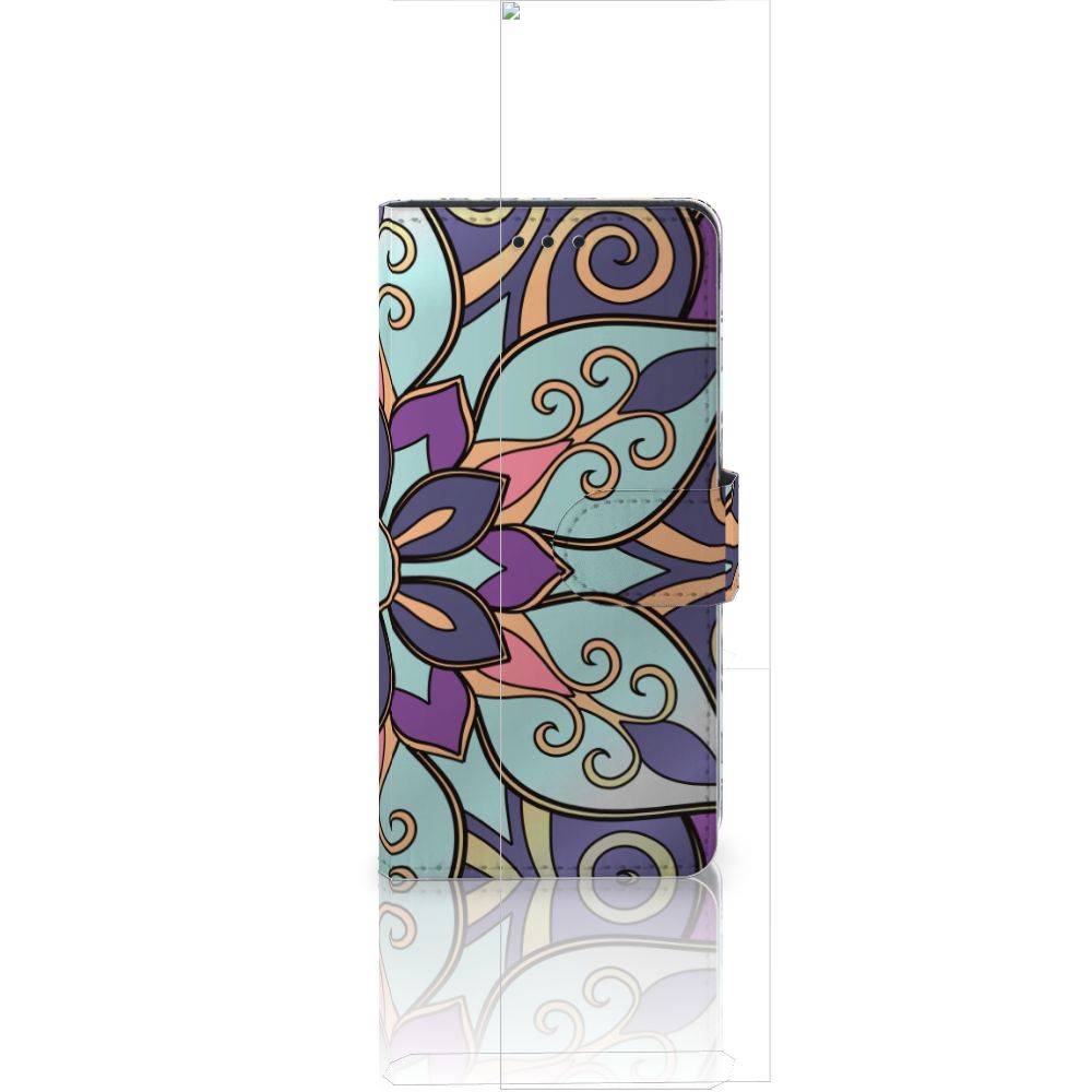 Huawei Ascend P8 Lite Hoesje Purple Flower