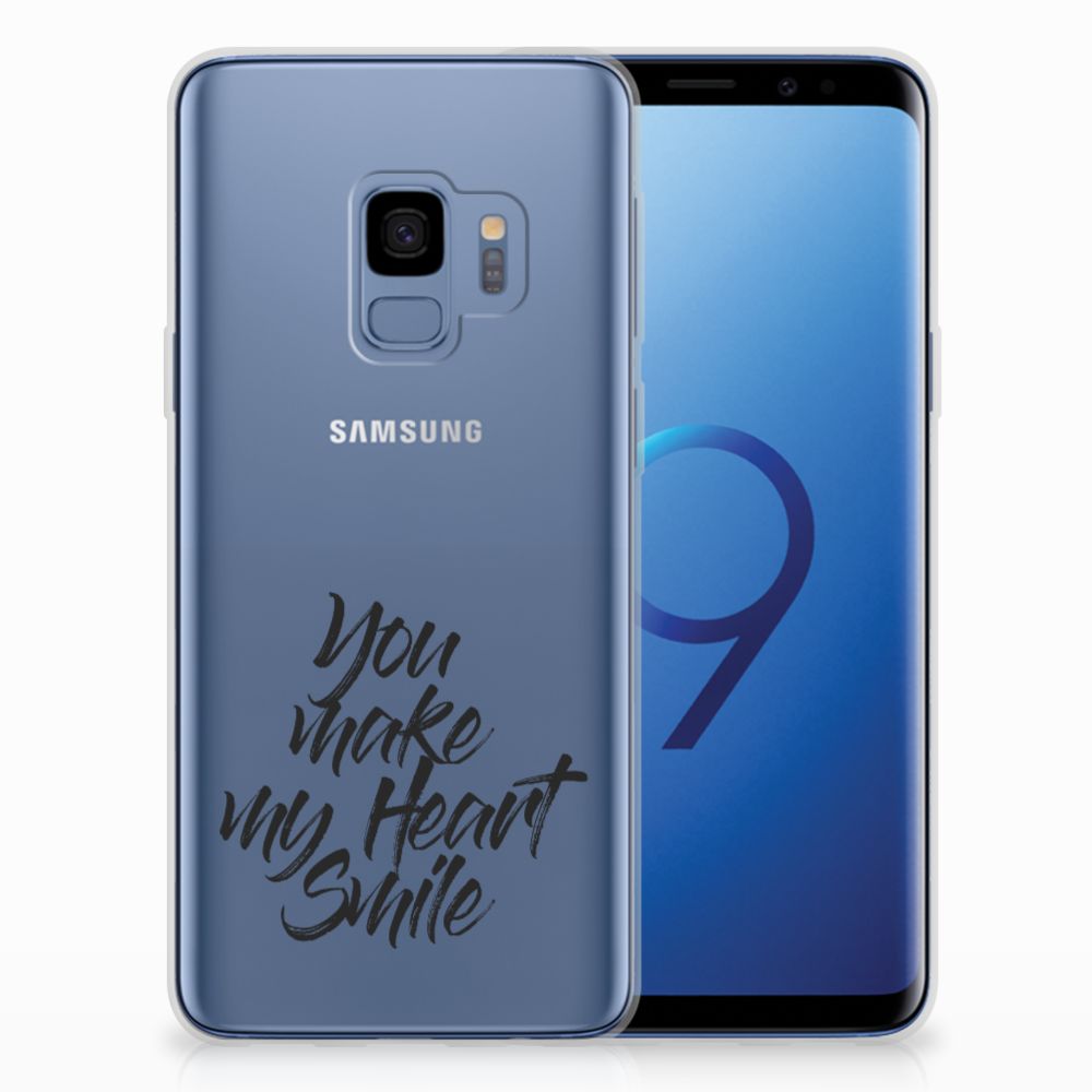 Samsung Galaxy S9 Siliconen hoesje met naam Heart Smile