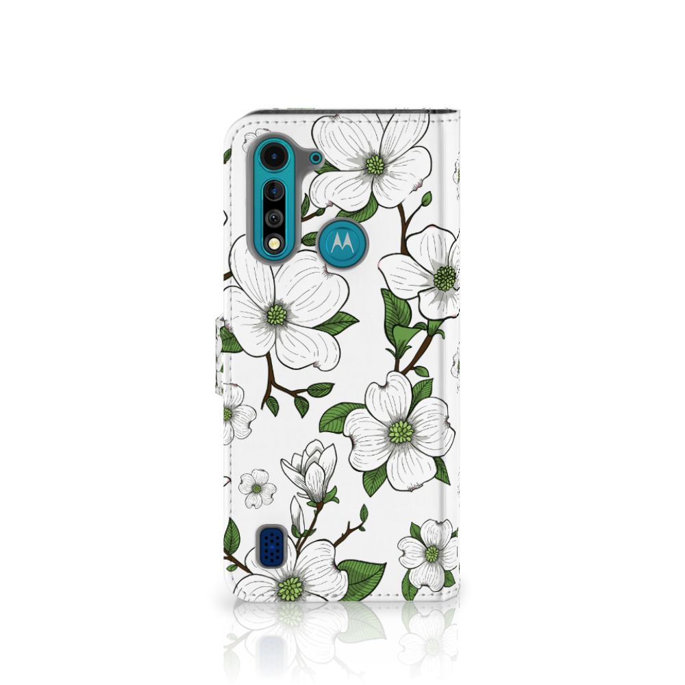 Motorola G8 Power Lite Hoesje Dogwood Flowers