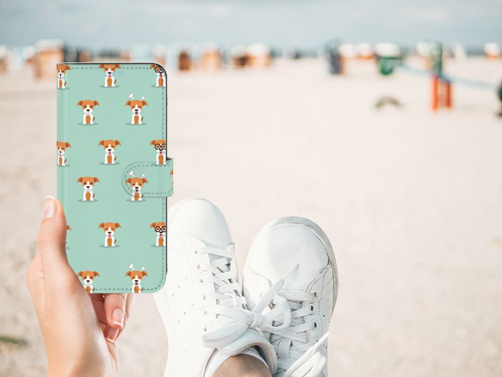 OPPO A74 4G Telefoonhoesje met Pasjes Pups