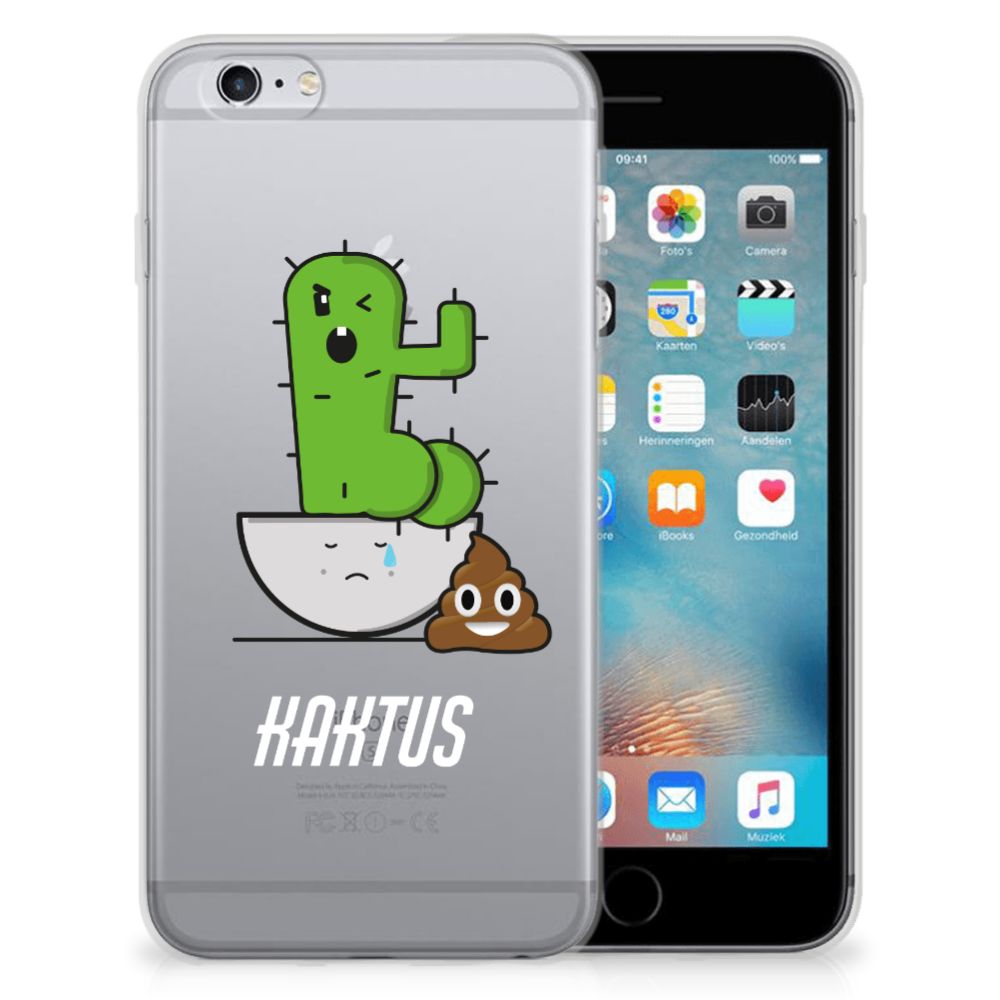 Apple iPhone 6 | 6s Telefoonhoesje met Naam Cactus Poo