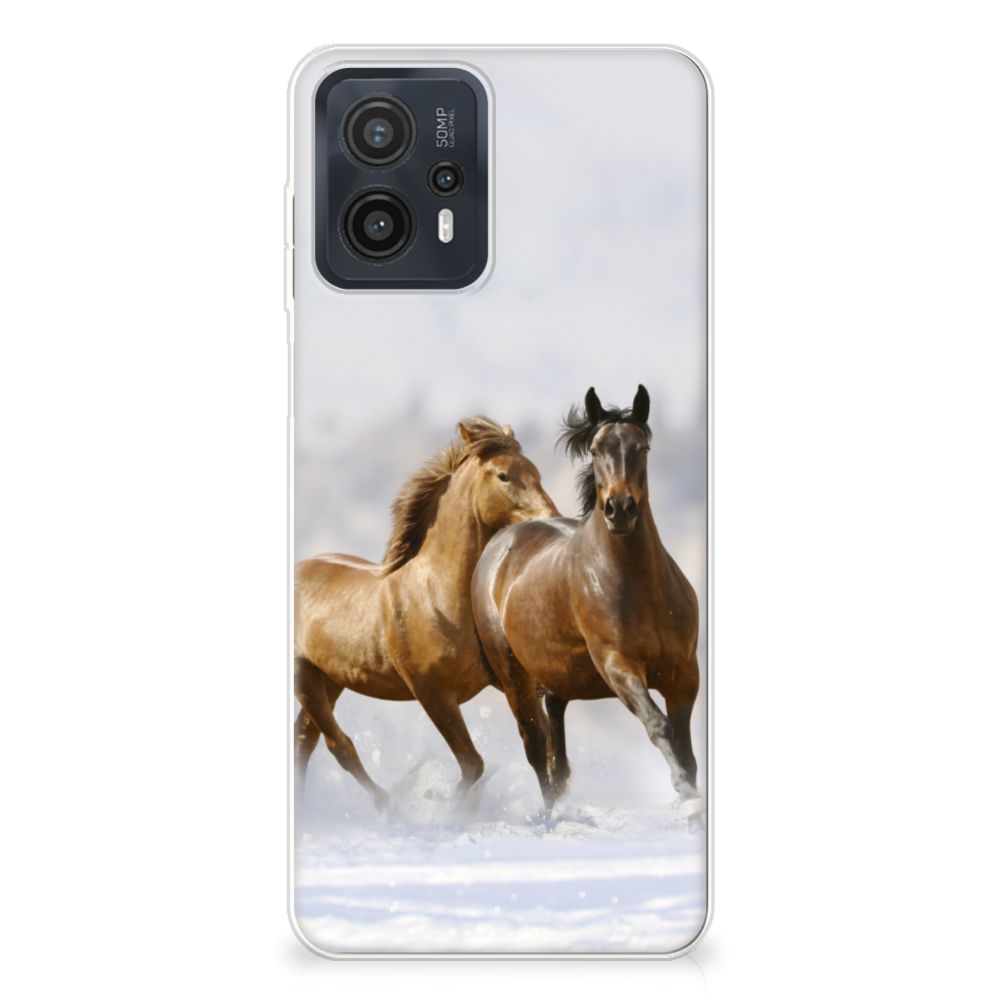 Motorola Moto G23 | G13 TPU Hoesje Paarden