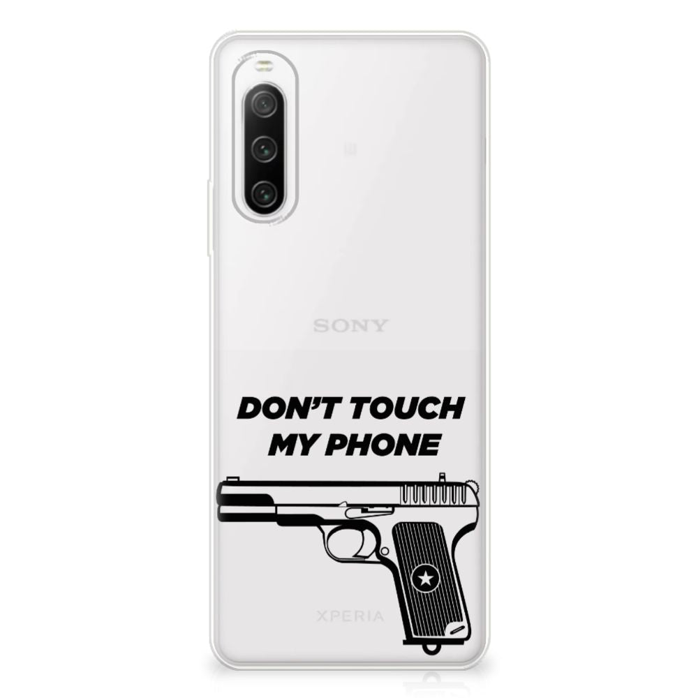 Sony Xperia 10 IV Silicone-hoesje Pistol DTMP