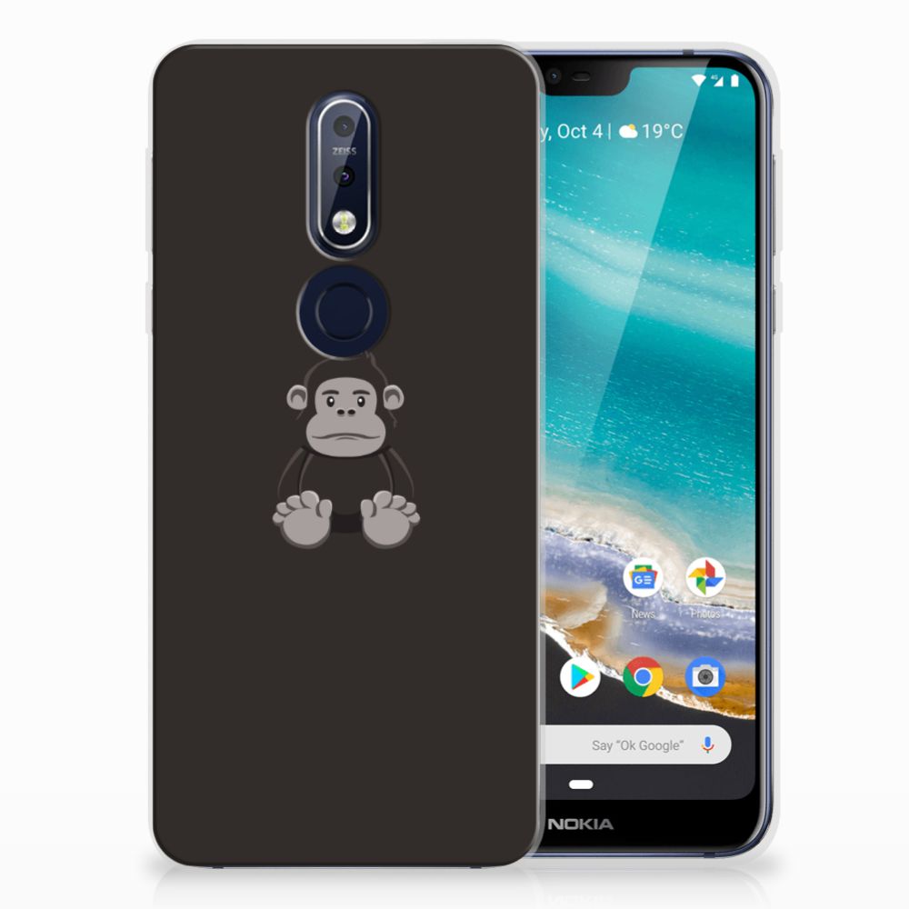 Nokia 7.1 Telefoonhoesje met Naam Gorilla