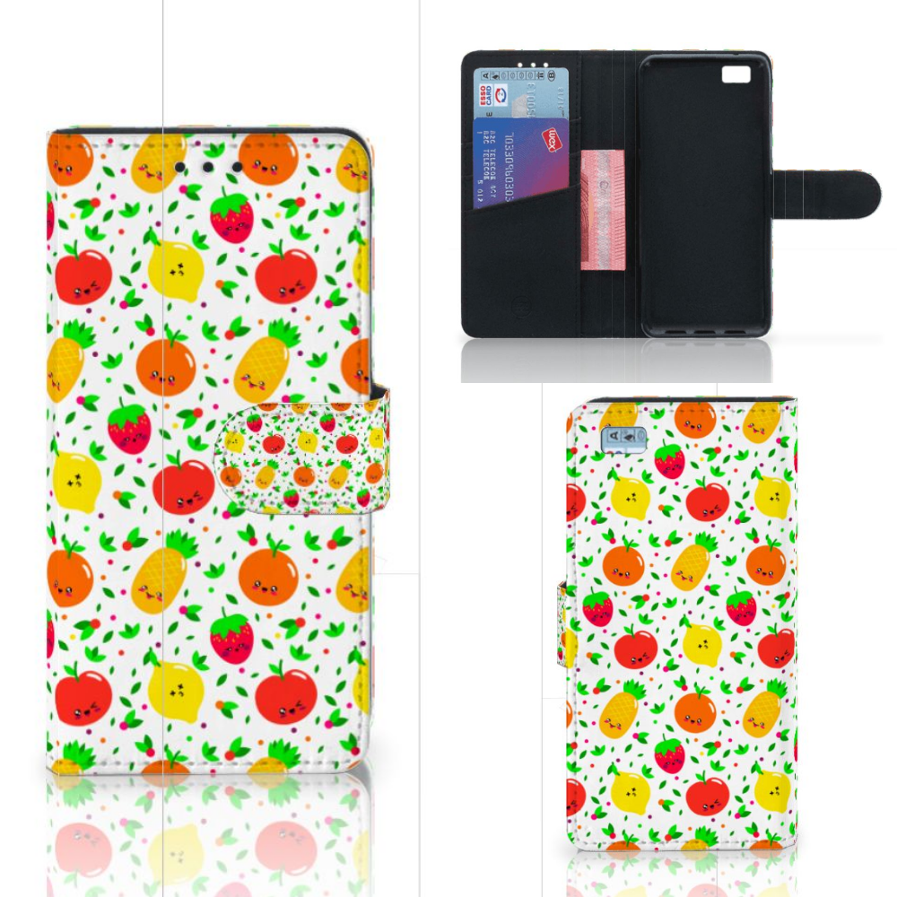 Huawei Ascend P8 Lite Book Cover Fruits