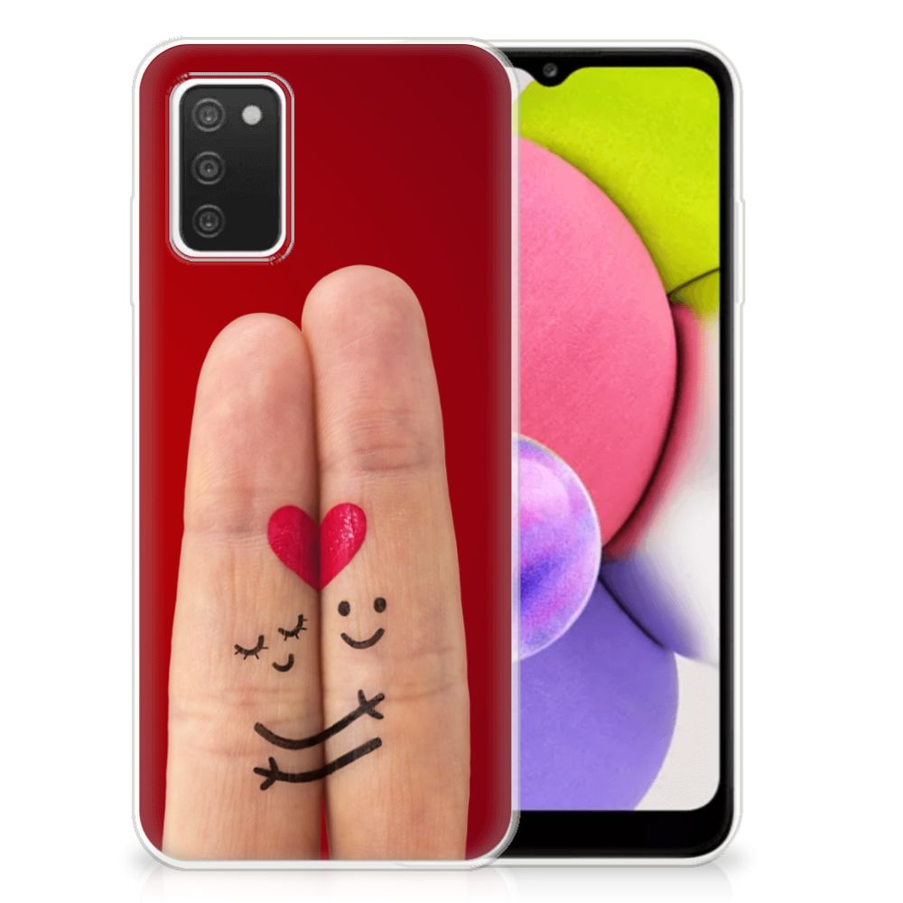 Samsung Galaxy A03S Silicone Back Cover Liefde - Origineel Romantisch Cadeau B2C Telecom