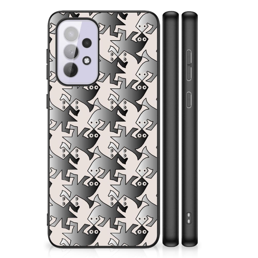 Samsung Galaxy A33 5G Dierenprint Telefoonhoesje Salamander Grey B2C Telecom