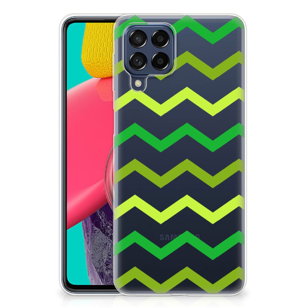 Samsung Galaxy M53 TPU bumper Zigzag Groen B2C Telecom