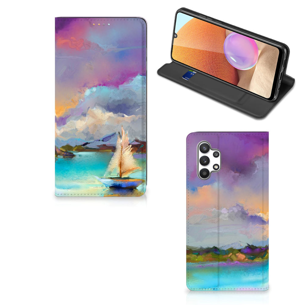 Bookcase Samsung Galaxy A32 4G | A32 5G Enterprise Editie Boat