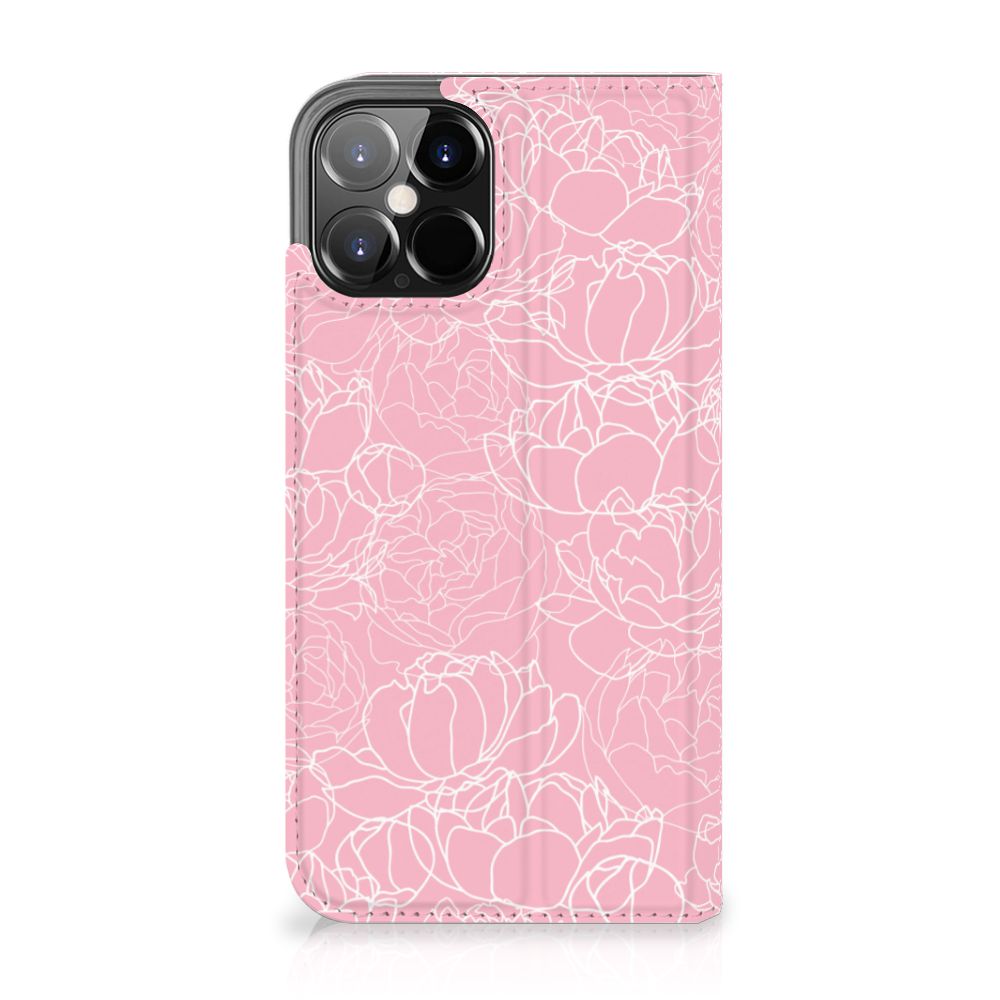 iPhone 12 Pro Max Smart Cover White Flowers - B2C Telecom