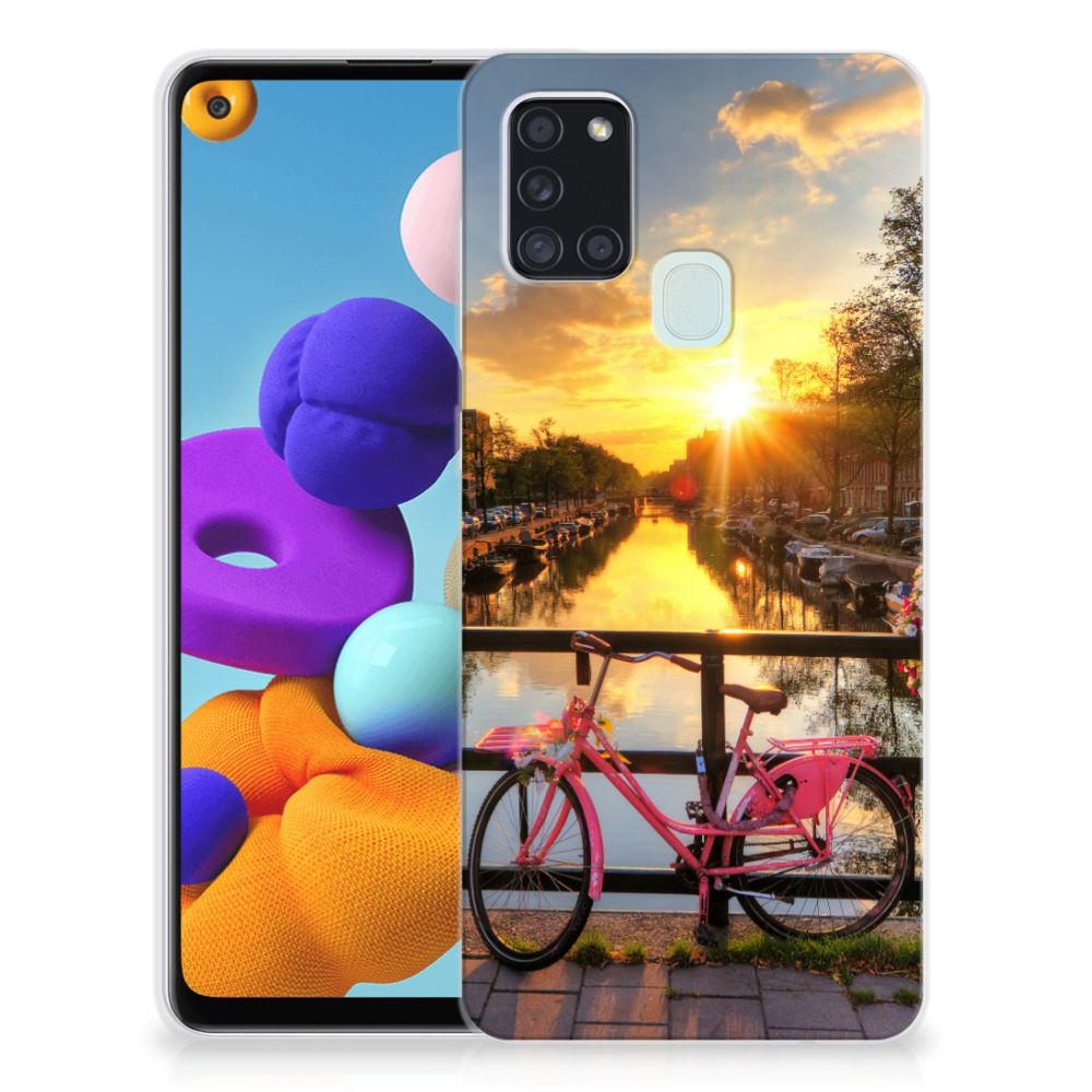 Samsung Galaxy A21s Siliconen Back Cover Amsterdamse Grachten