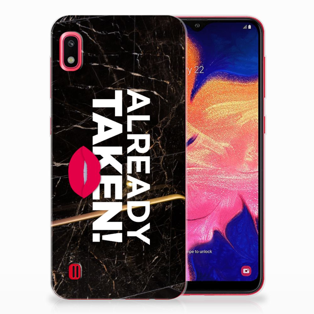 Samsung Galaxy A10 Siliconen hoesje met naam Already Taken Black