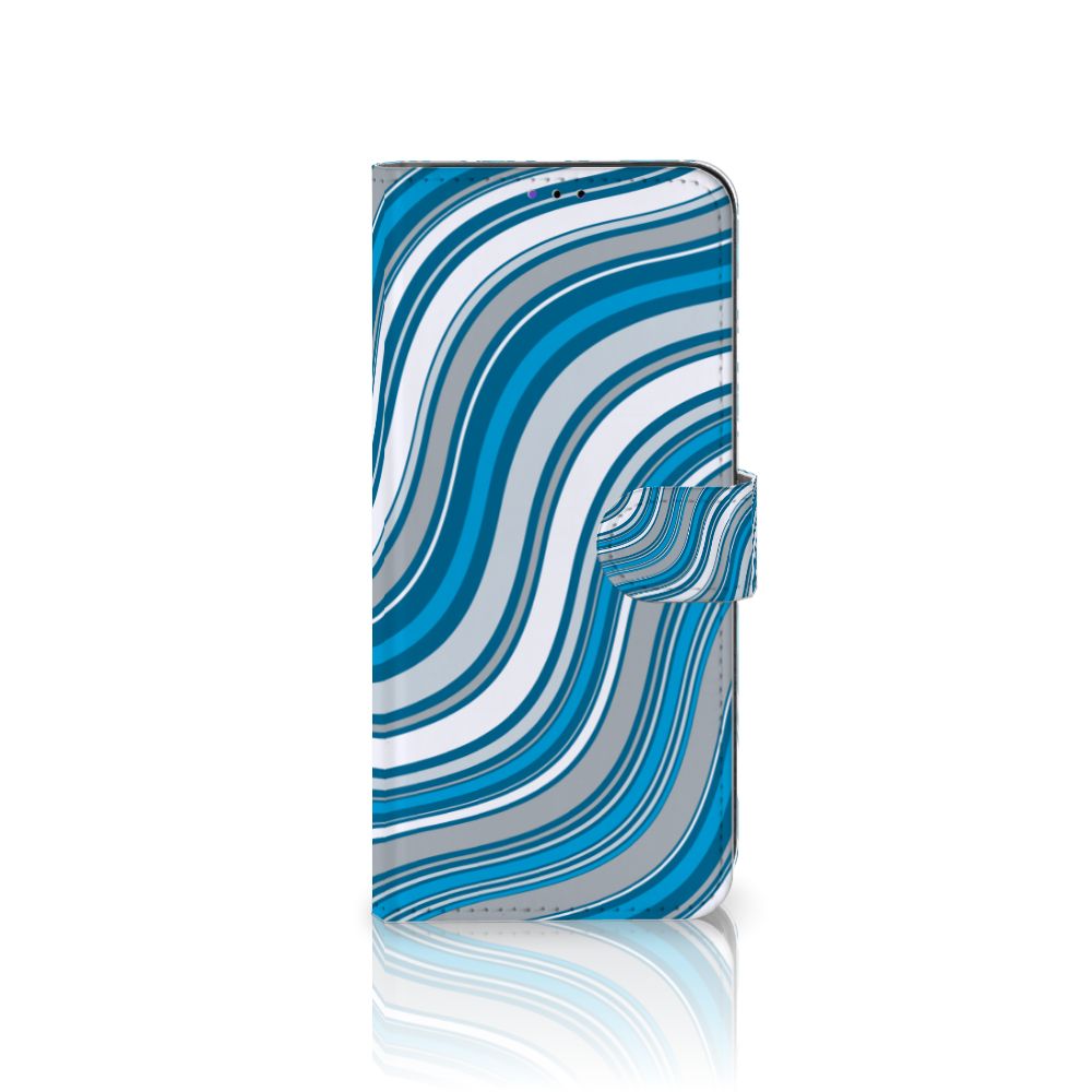 Samsung Galaxy A22 5G Telefoon Hoesje Waves Blue