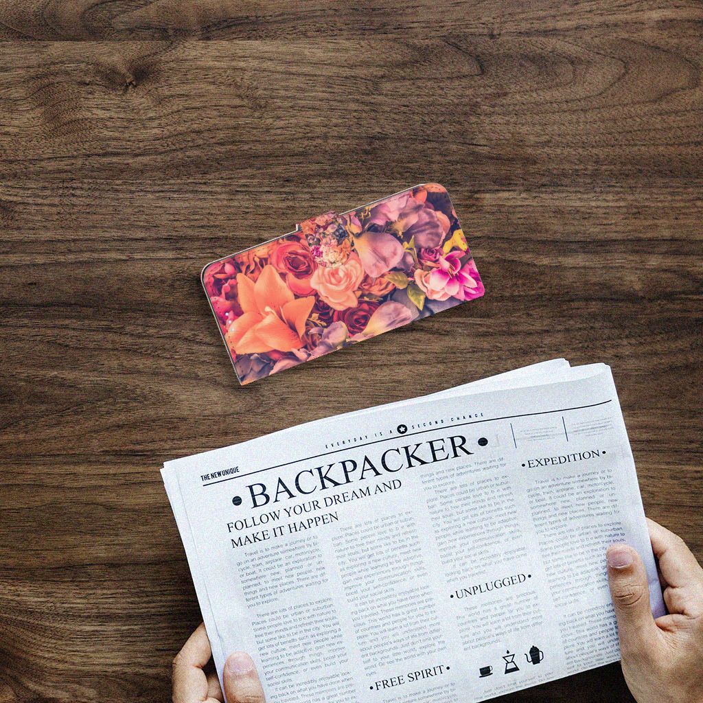 Motorola Moto G100 Hoesje Bosje Bloemen