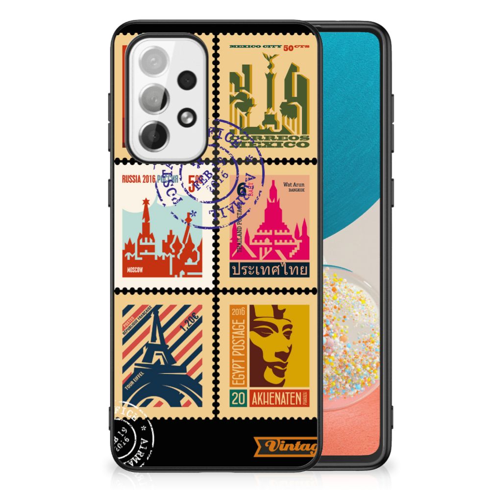 Samsung Galaxy A73 TPU Backcover Postzegels B2C Telecom