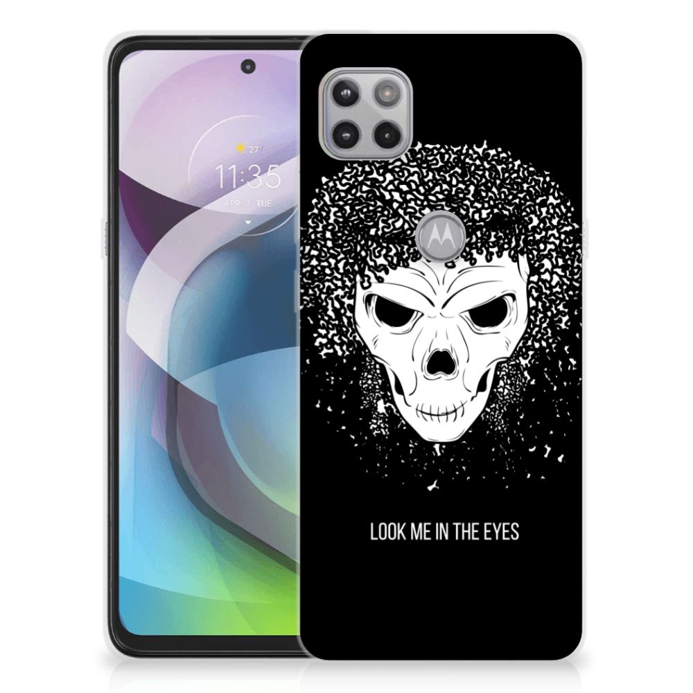 Silicone Back Case Motorola Moto G 5G Skull Hair B2C Telecom