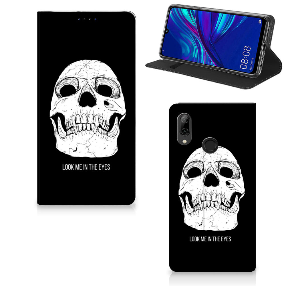 Mobiel BookCase Huawei P Smart (2019) Skull Eyes