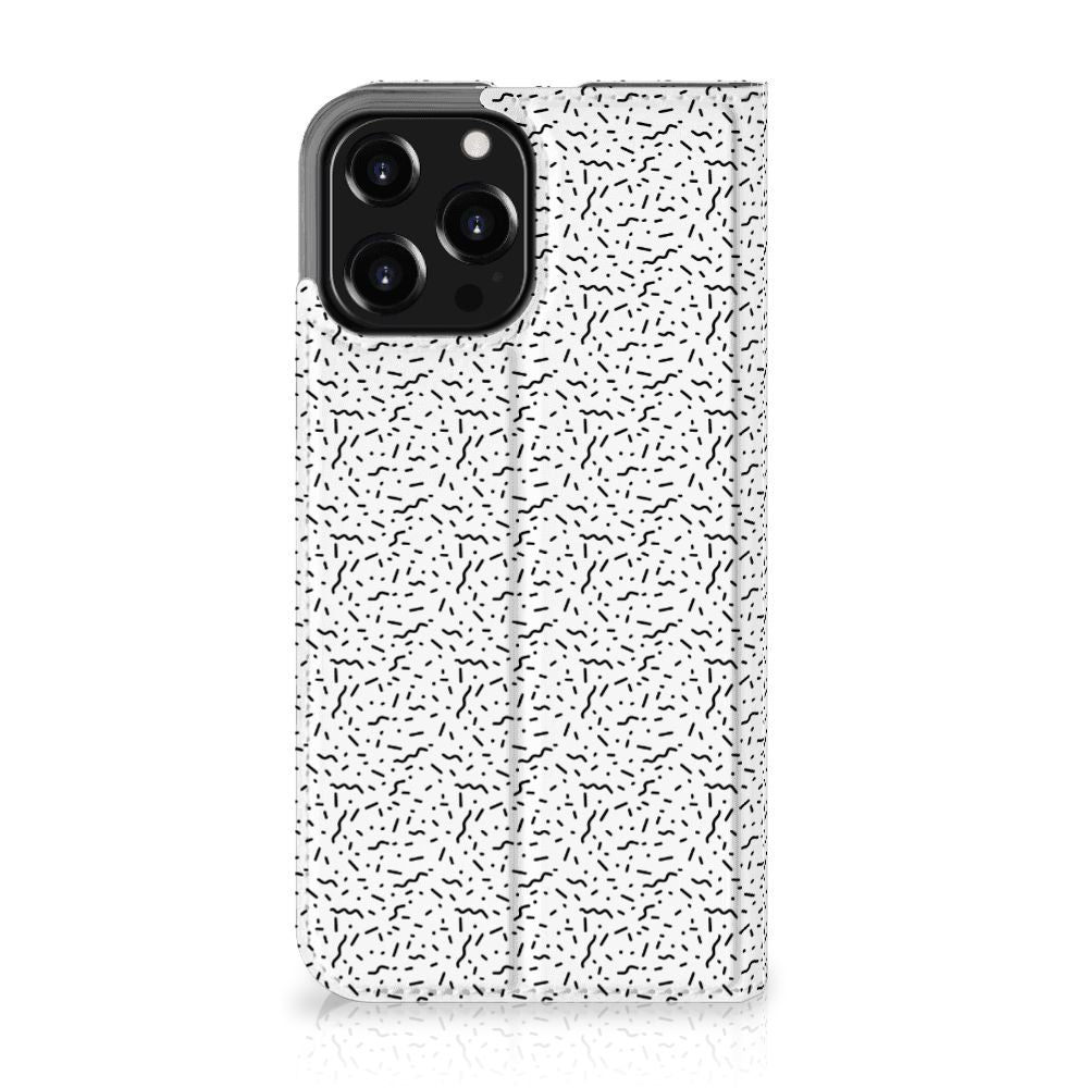 iPhone 13 Pro Max Hoesje met Magneet Stripes Dots - B2C Telecom