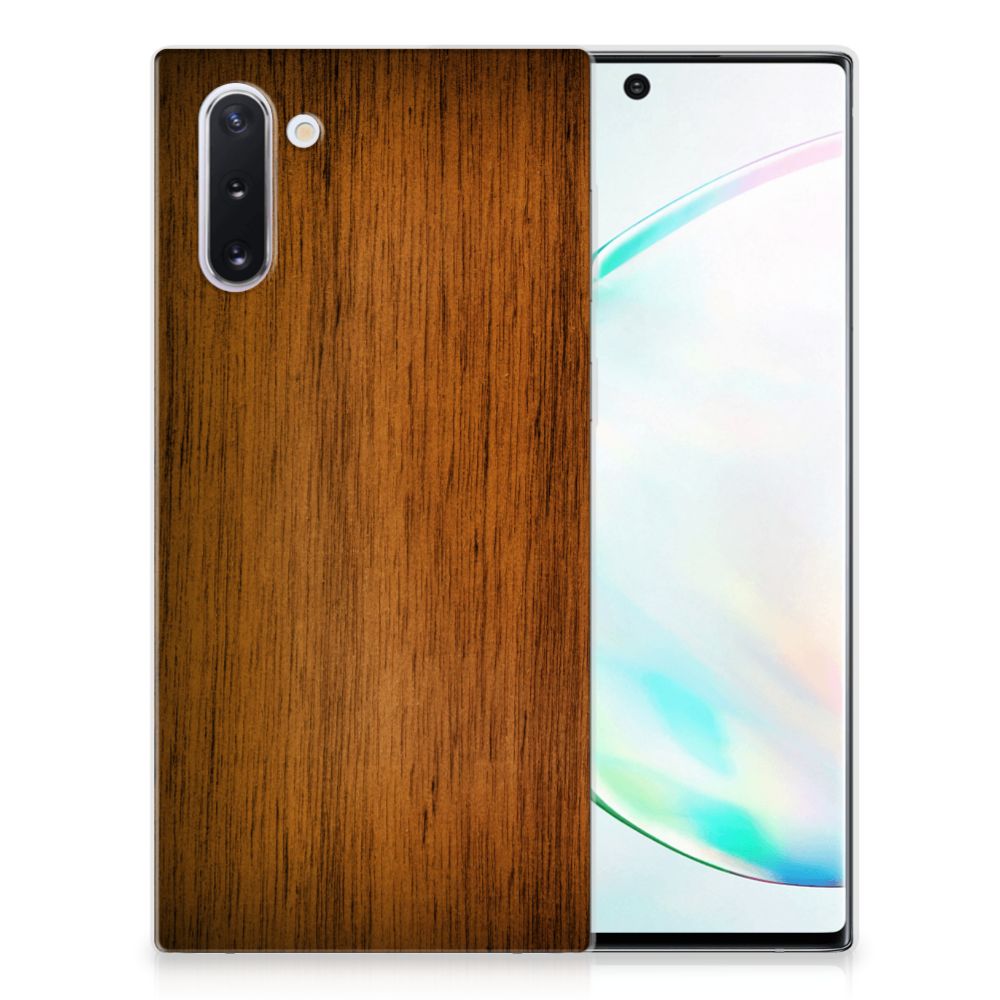 Samsung Galaxy Note 10 Bumper Hoesje Donker Hout