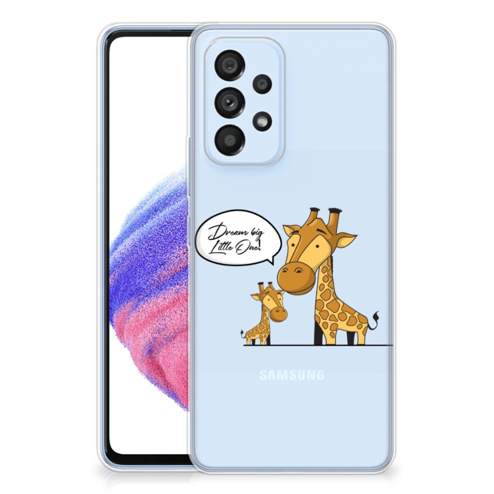 Samsung Galaxy A53 5G Telefoonhoesje met Naam Giraffe