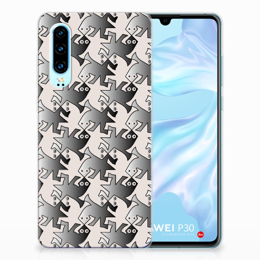 Huawei P30 TPU Hoesje Salamander Grey