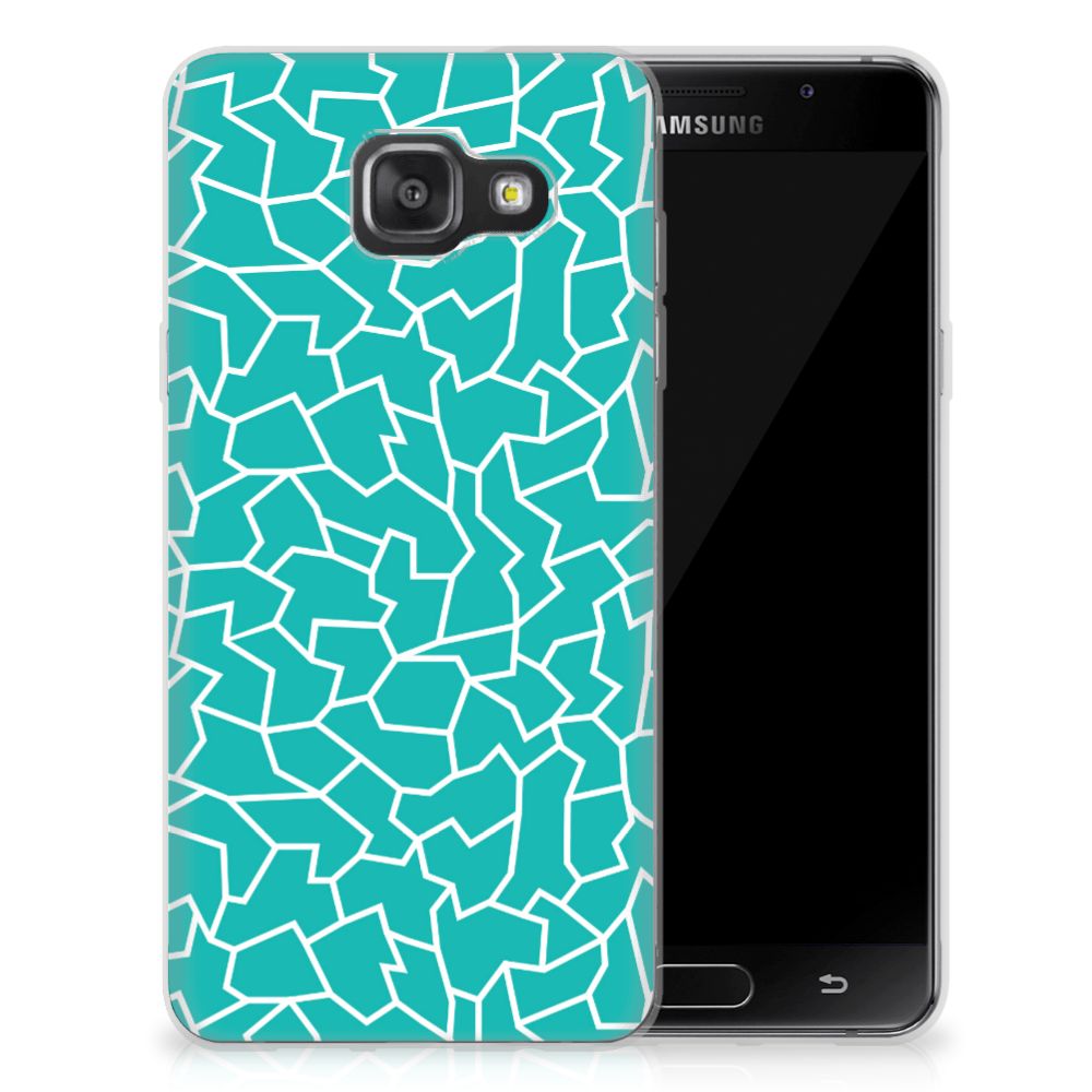 Samsung Galaxy A3 2016 Hoesje maken Cracks Blue