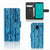 Samsung Galaxy J6 2018 Book Style Case Wood Blue