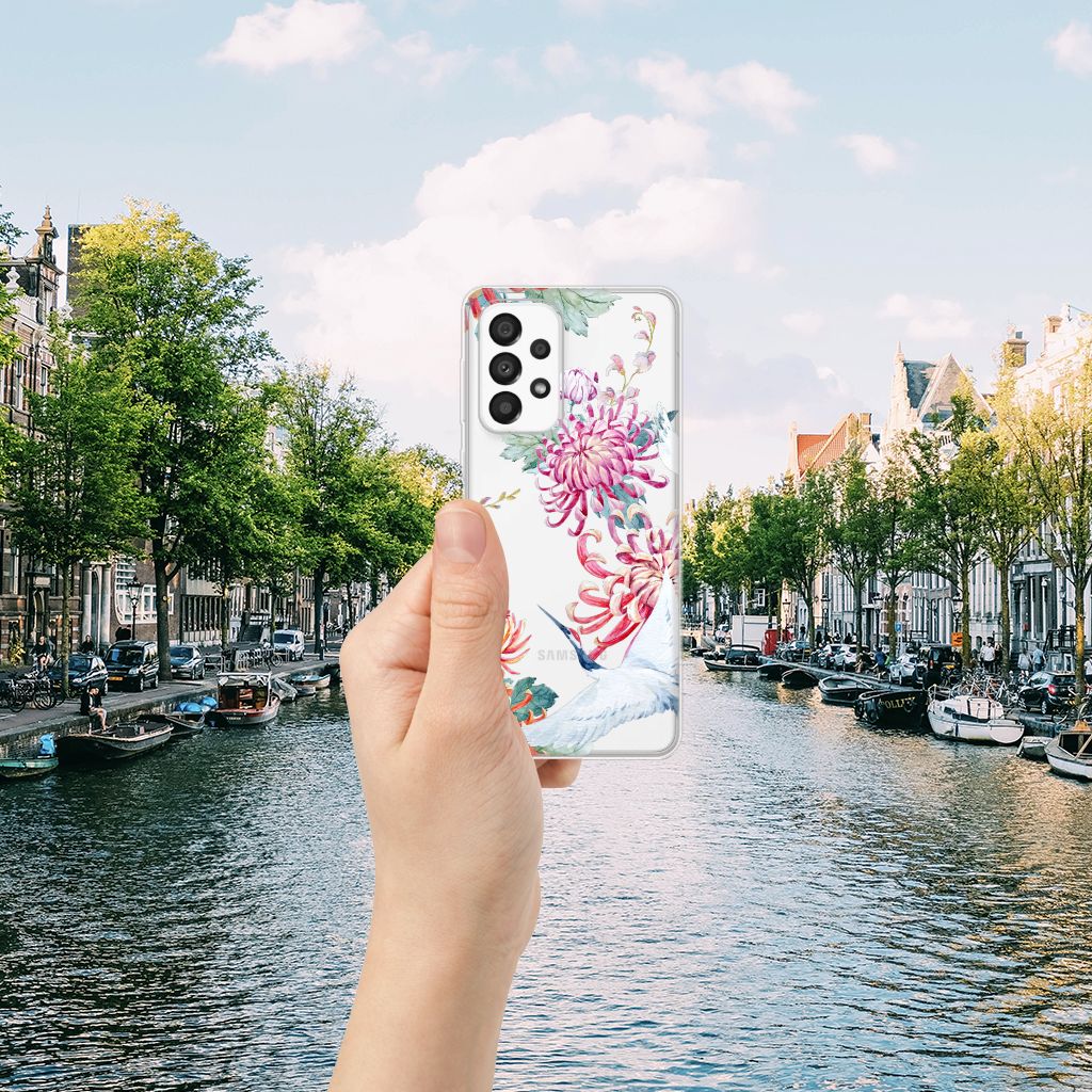 Samsung Galaxy A33 5G TPU Hoesje Bird Flowers B2C Telecom