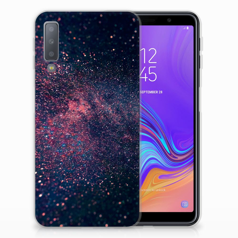 Samsung Galaxy A7 (2018) TPU Hoesje Stars