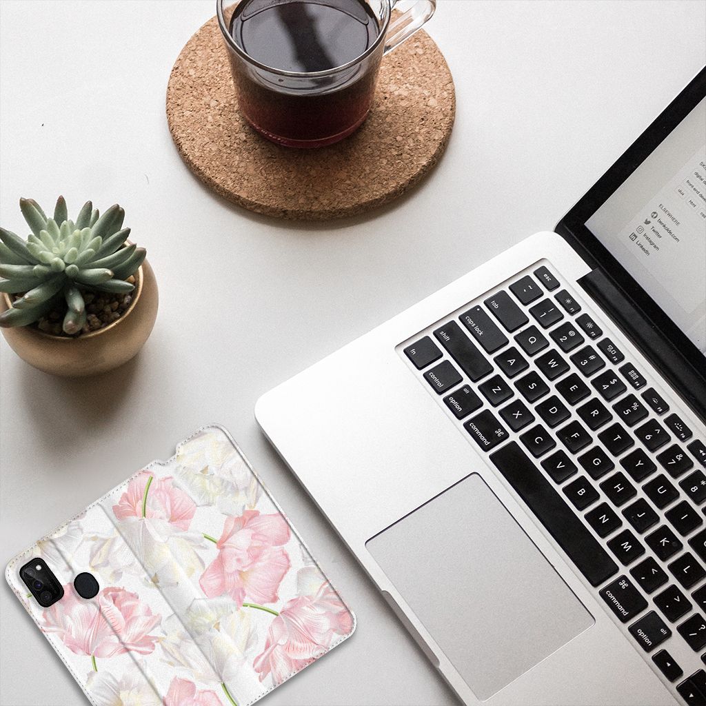 Samsung Galaxy M30s | M21 Smart Cover Lovely Flowers - B2C Telecom