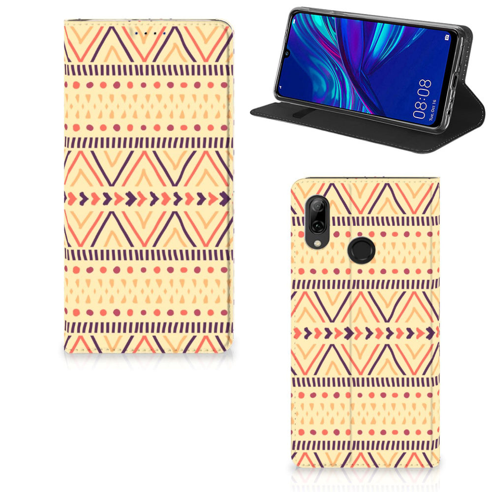 Huawei P Smart (2019) Hoesje met Magneet Aztec Yellow