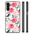 Samsung Galaxy A14 5G Bloemen Hoesje Butterfly Roses met bloemen en vlinder design in roze en blauw.