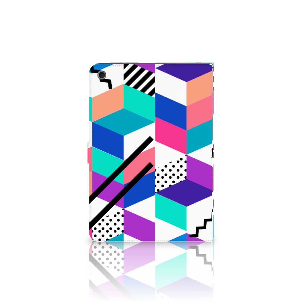 Tablet Beschermhoes Blokken Kleurrijk - open hoes