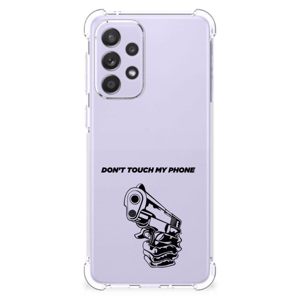 Samsung Galaxy A33 Anti Shock Case Gun Don't Touch My Phone B2C Telecom