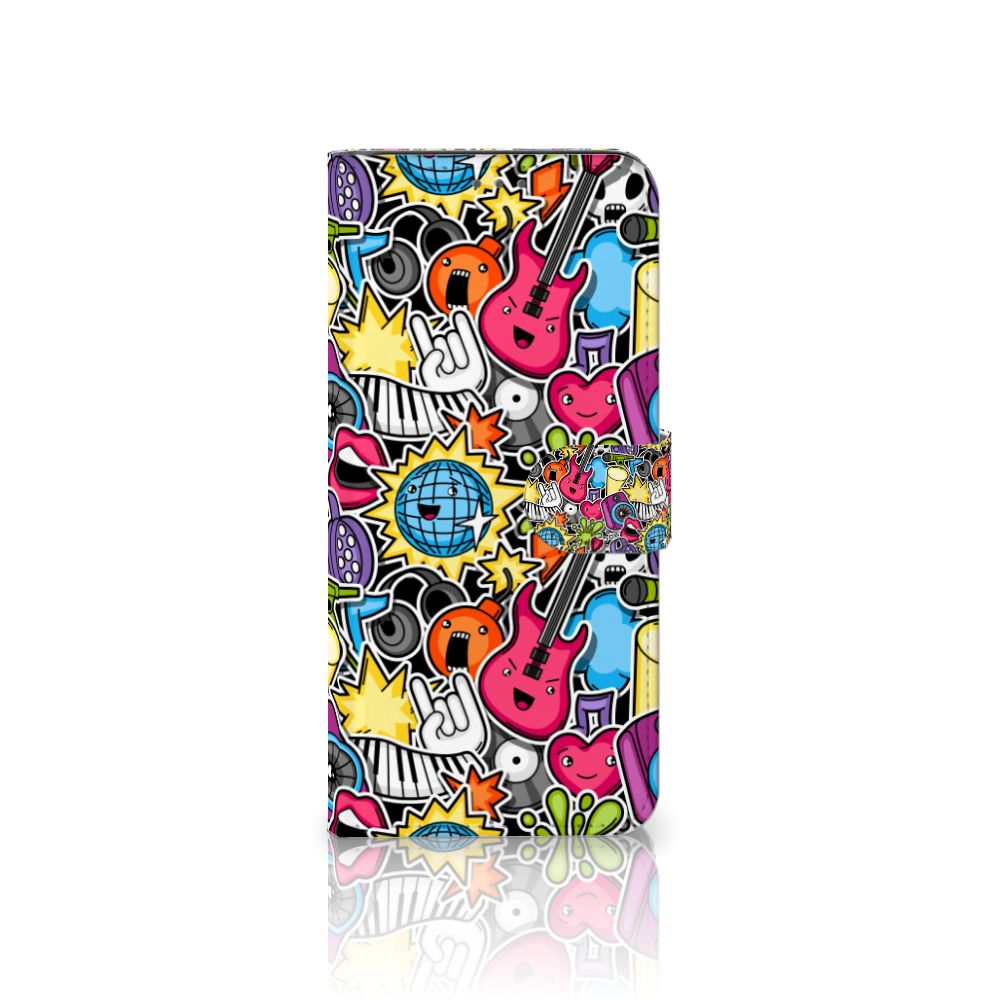 Samsung Galaxy S21 Plus Wallet Case met Pasjes Punk Rock