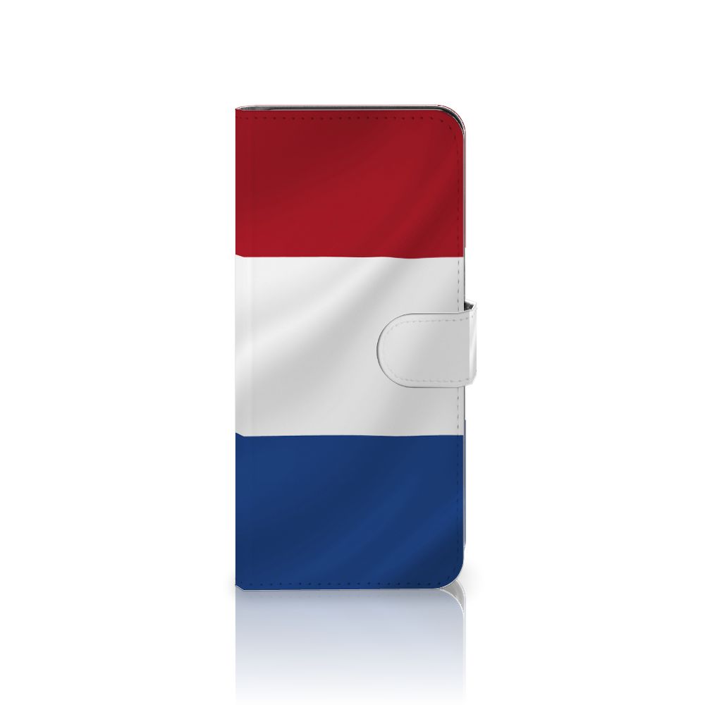 Samsung Galaxy A53 Bookstyle Case Nederlandse Vlag met artistiek ontwerp van de Nederlandse vlag.