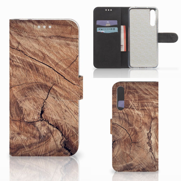 Huawei P20 Pro Book Style Case Tree Trunk