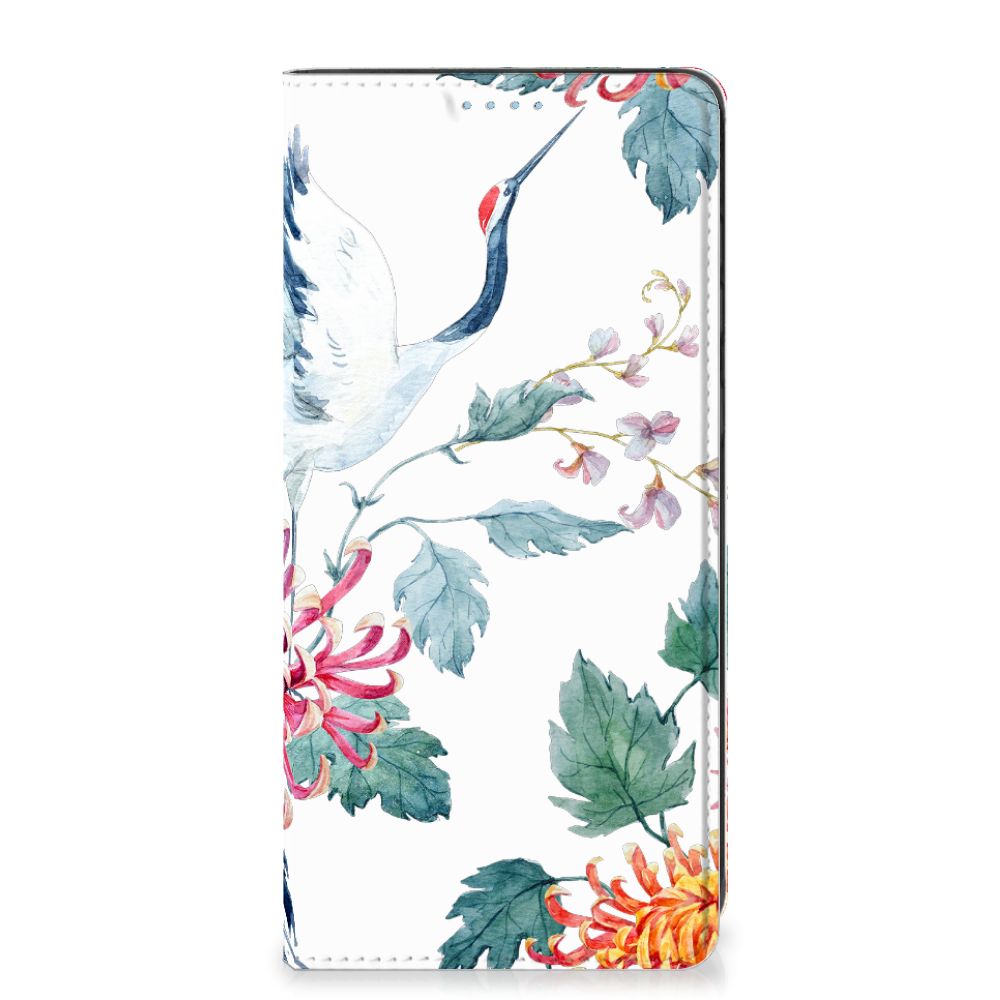 Samsung Galaxy A21s Hoesje maken Bird Flowers - B2C Telecom