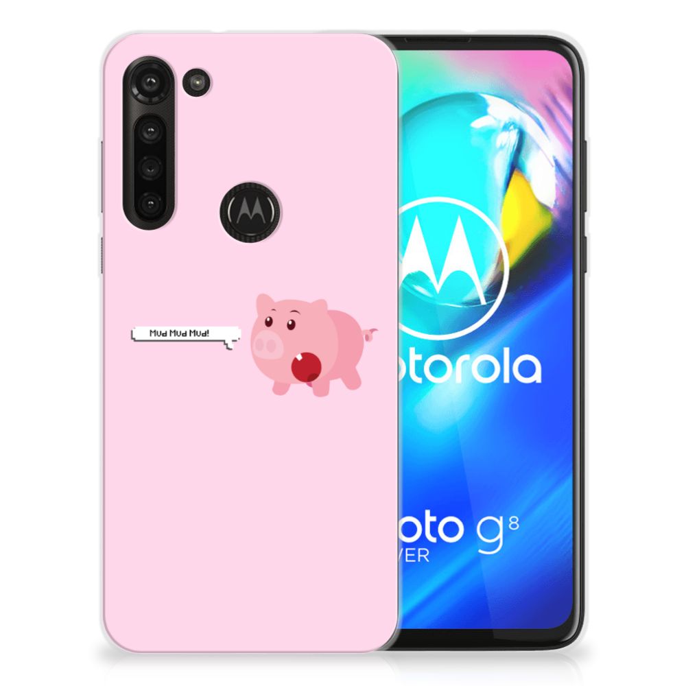 Motorola Moto G8 Power Telefoonhoesje met Naam Pig Mud B2C Telecom