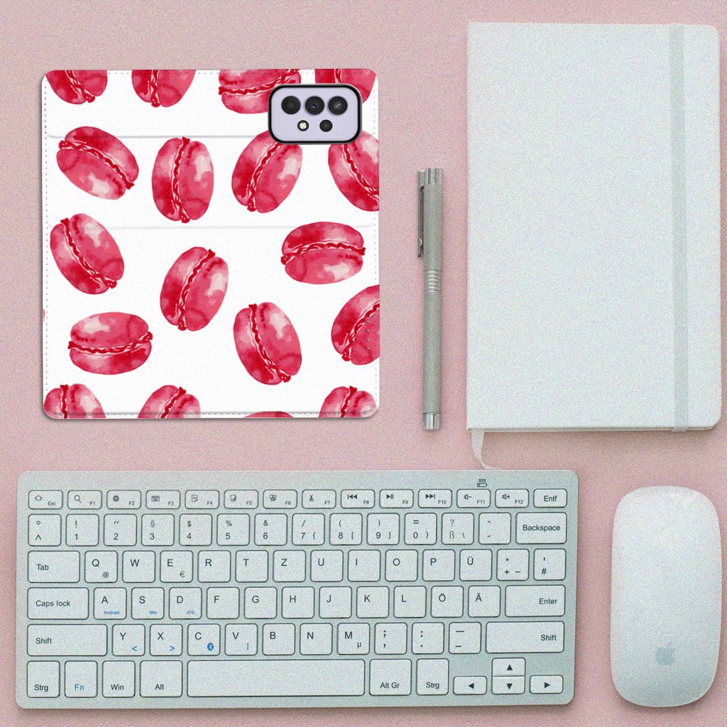 Samsung Galaxy A33 5G Flip Style Cover Pink Macarons - B2C Telecom